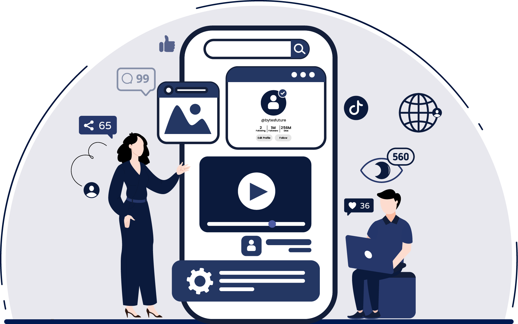 Tiktok and Snapchat videos